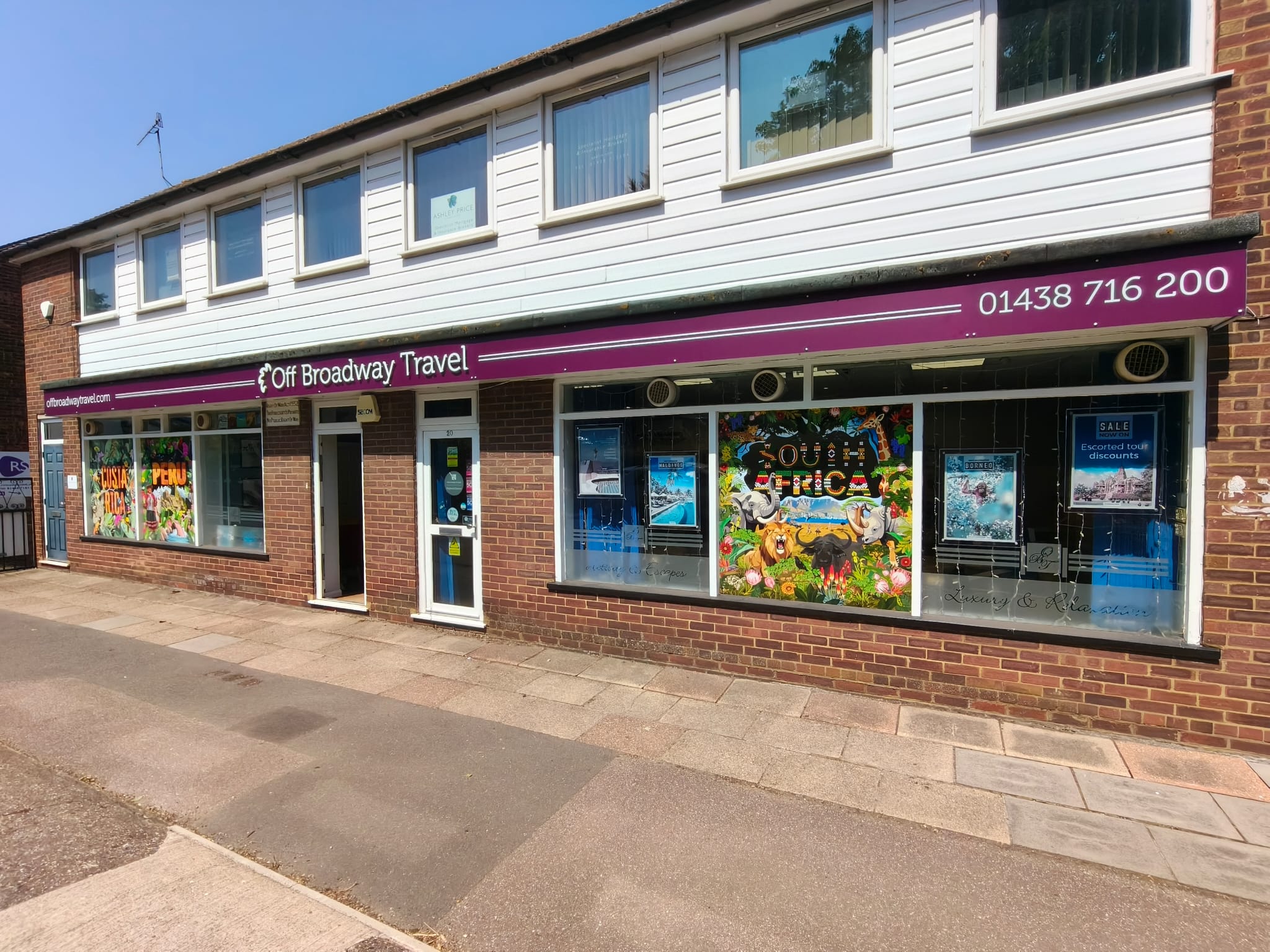 Signage, window graphics, fret cut letters